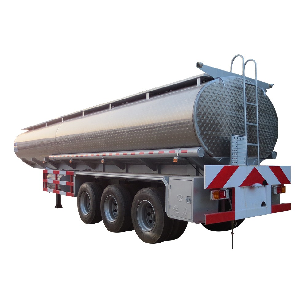 60000 Liter Tangki Bahan Bakar Stainless Steel Semitrailer